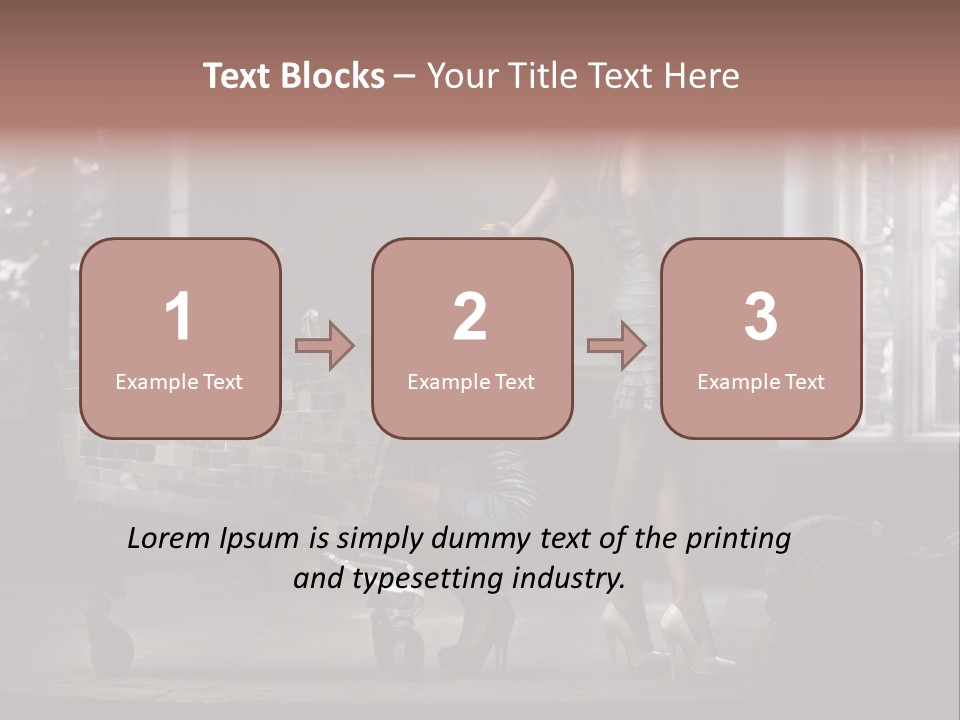 Sweet Copyspace Chair PowerPoint Template