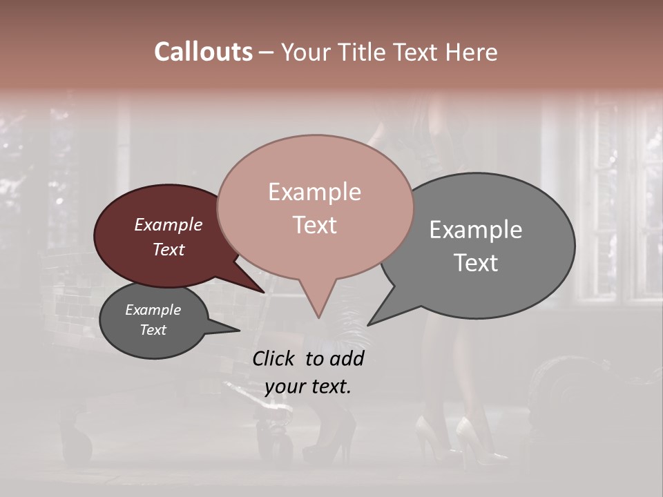 Sweet Copyspace Chair PowerPoint Template