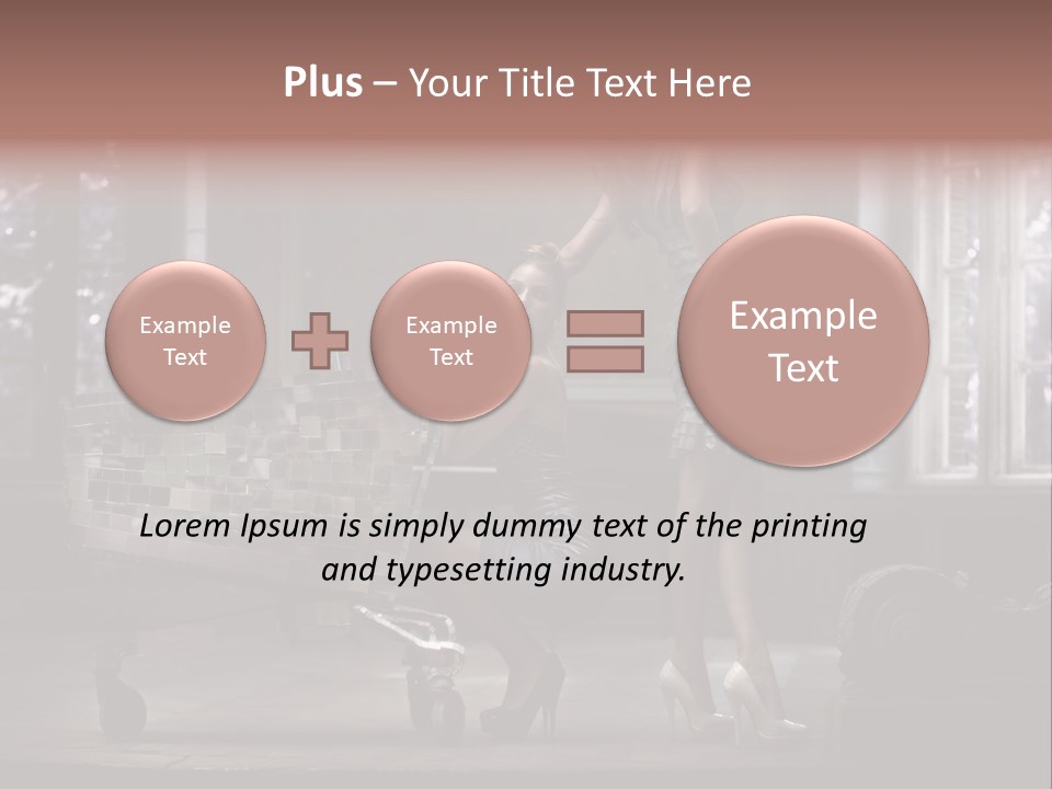 Sweet Copyspace Chair PowerPoint Template