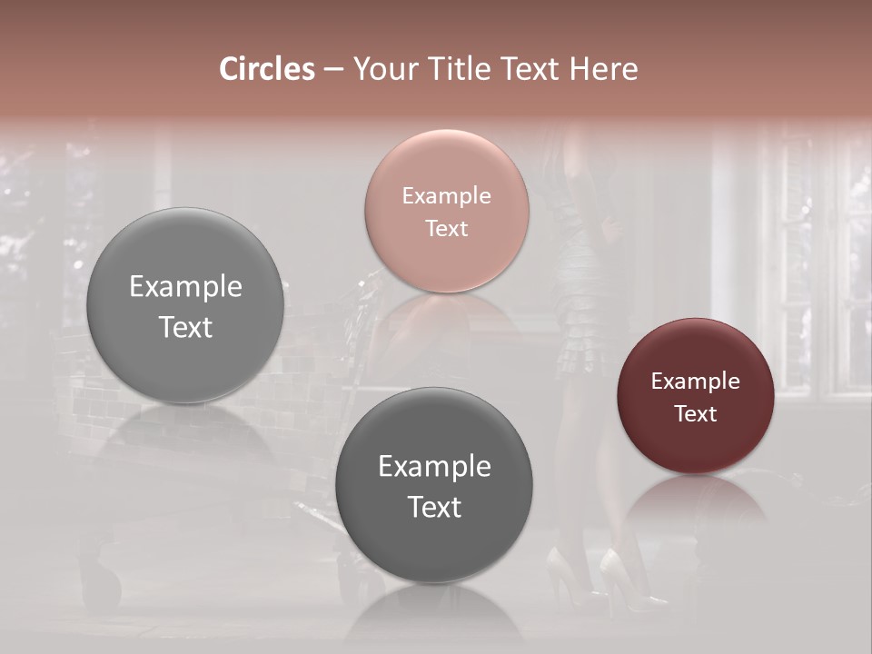 Sweet Copyspace Chair PowerPoint Template