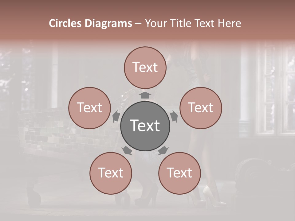 Sweet Copyspace Chair PowerPoint Template