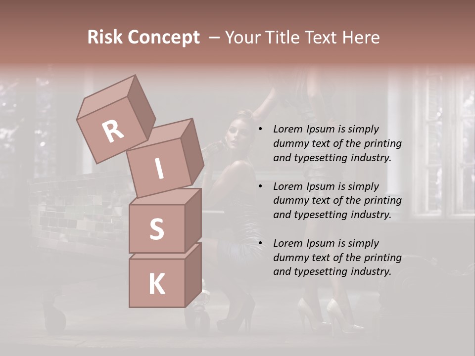 Sweet Copyspace Chair PowerPoint Template