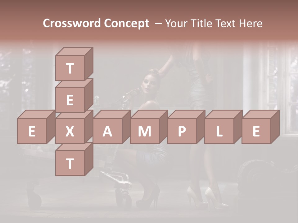 Sweet Copyspace Chair PowerPoint Template