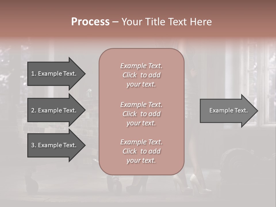 Sweet Copyspace Chair PowerPoint Template