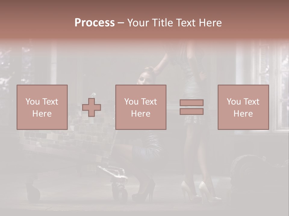 Sweet Copyspace Chair PowerPoint Template