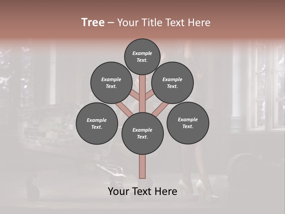 Sweet Copyspace Chair PowerPoint Template