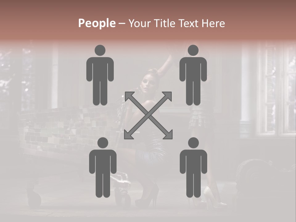 Sweet Copyspace Chair PowerPoint Template