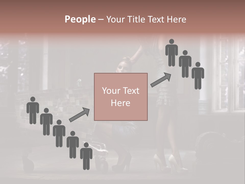 Sweet Copyspace Chair PowerPoint Template