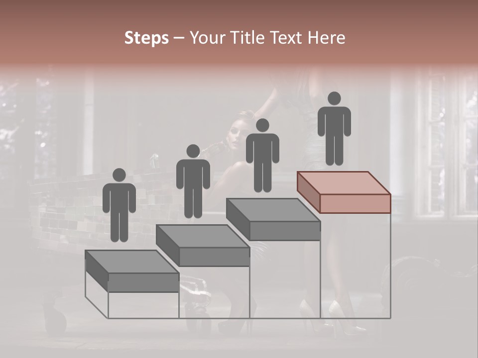 Sweet Copyspace Chair PowerPoint Template