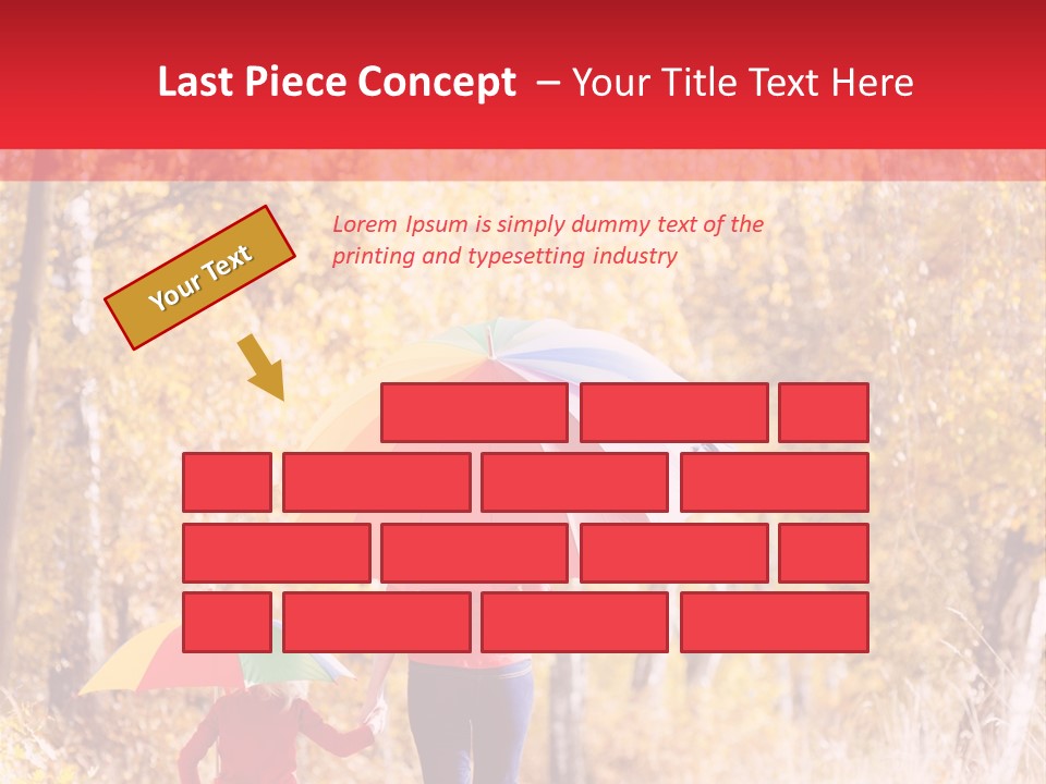 Childhood Alley Path PowerPoint Template