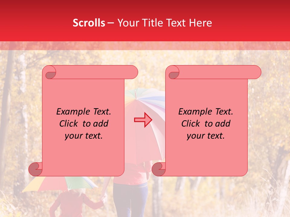 Childhood Alley Path PowerPoint Template