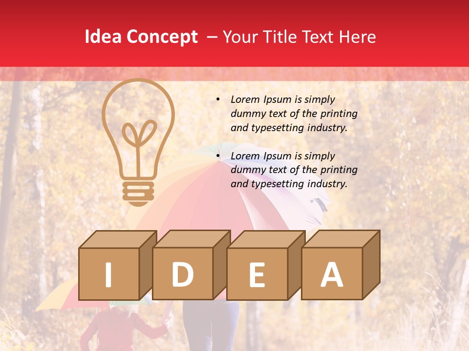 Childhood Alley Path PowerPoint Template