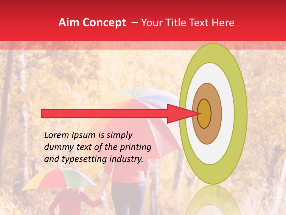 Childhood Alley Path PowerPoint Template