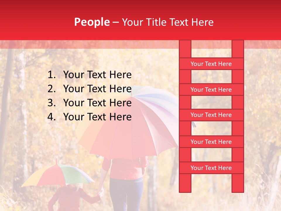 Childhood Alley Path PowerPoint Template