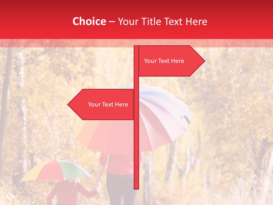 Childhood Alley Path PowerPoint Template