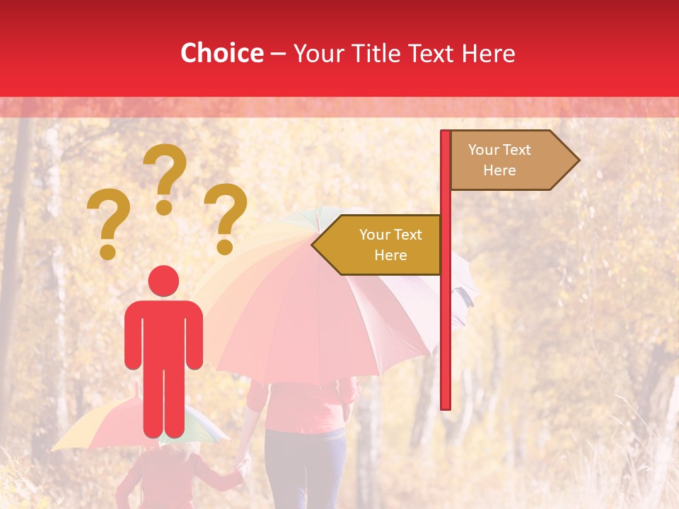 Childhood Alley Path PowerPoint Template