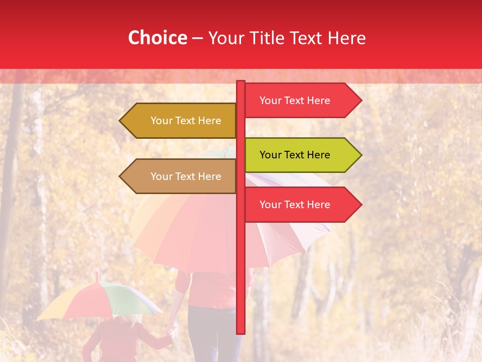 Childhood Alley Path PowerPoint Template