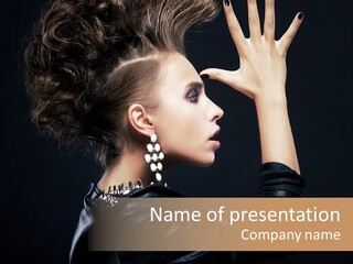 Haute Couture High Punk PowerPoint Template