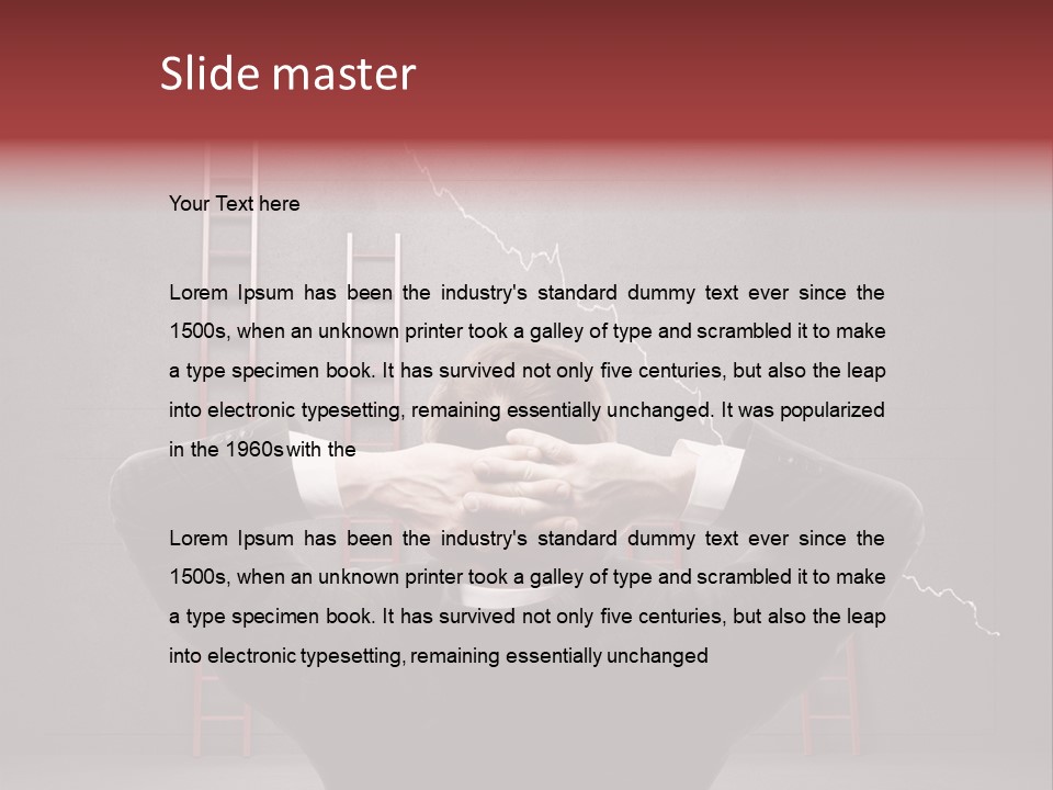 Business Clothing Manager PowerPoint Template