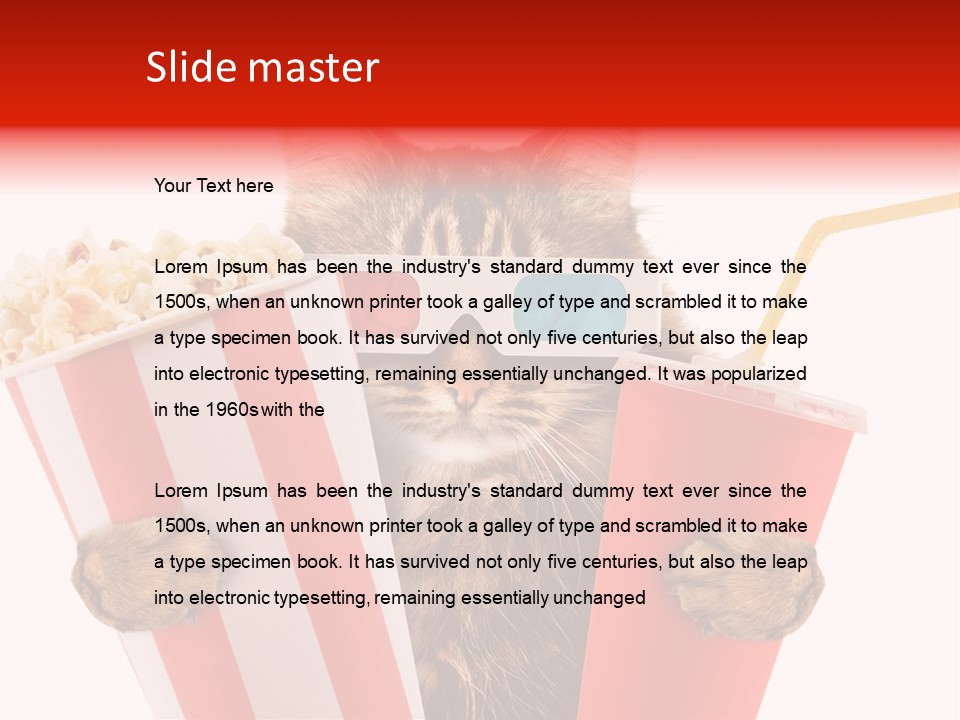 Animal Audience Eye Wear PowerPoint Template