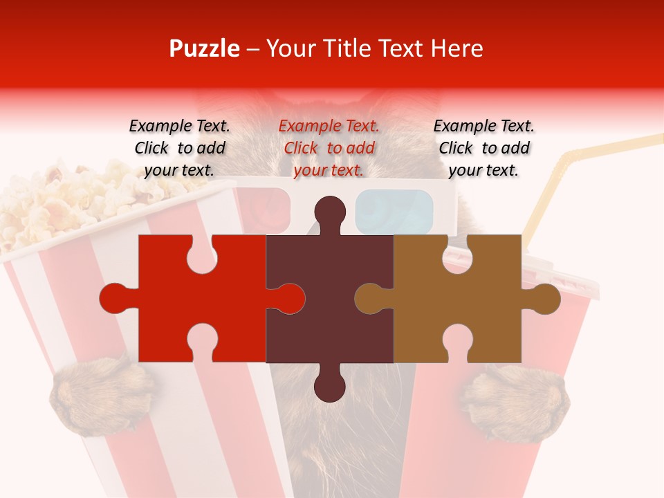 Animal Audience Eye Wear PowerPoint Template