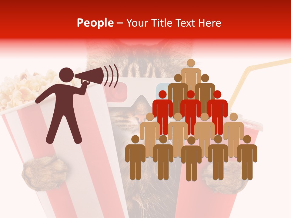 Animal Audience Eye Wear PowerPoint Template