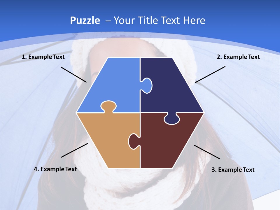 Cheerful Caucasian Hat PowerPoint Template