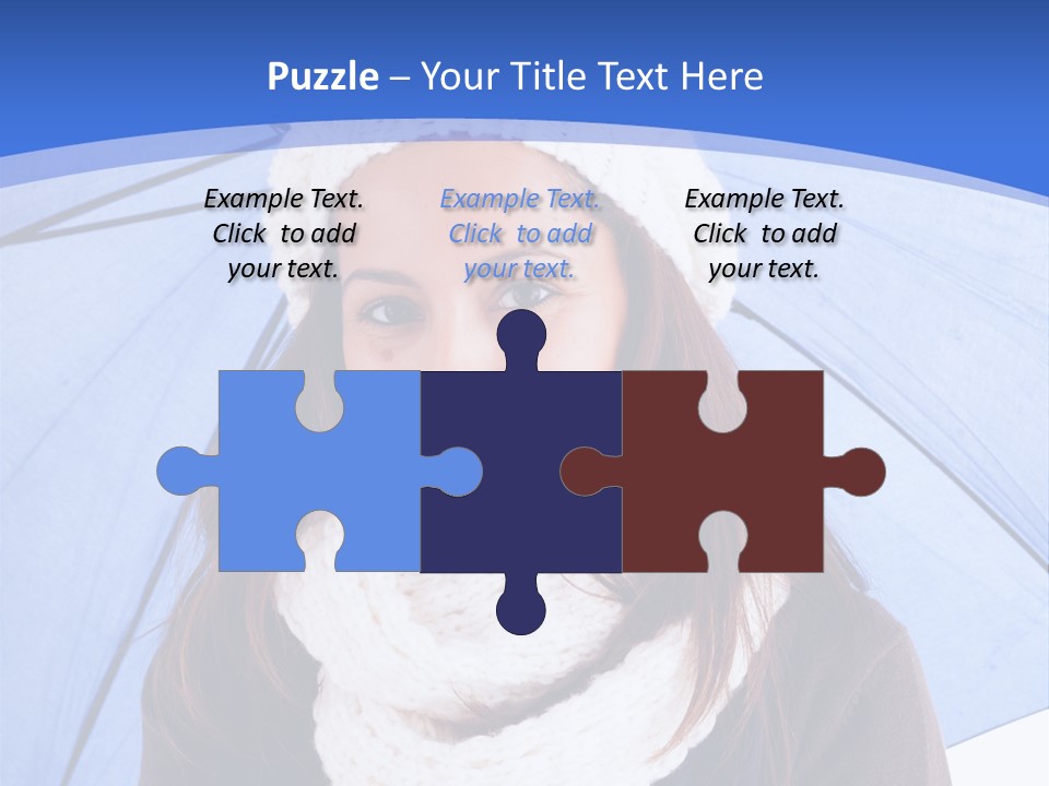 Cheerful Caucasian Hat PowerPoint Template