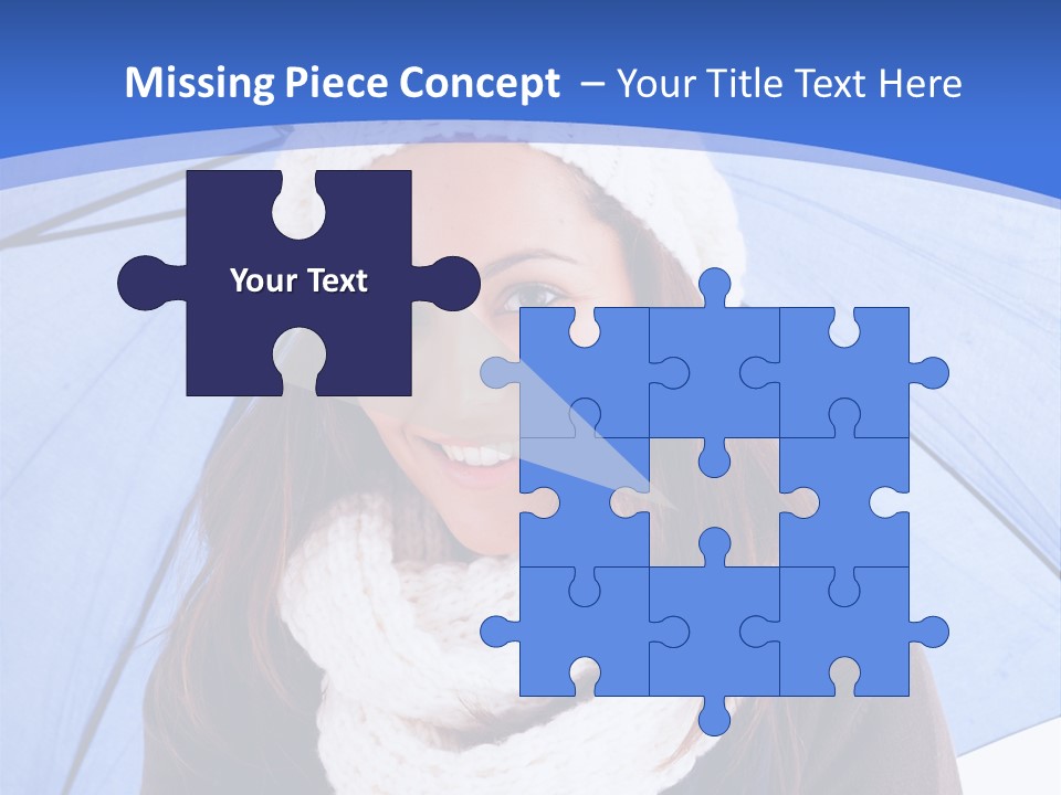 Cheerful Caucasian Hat PowerPoint Template