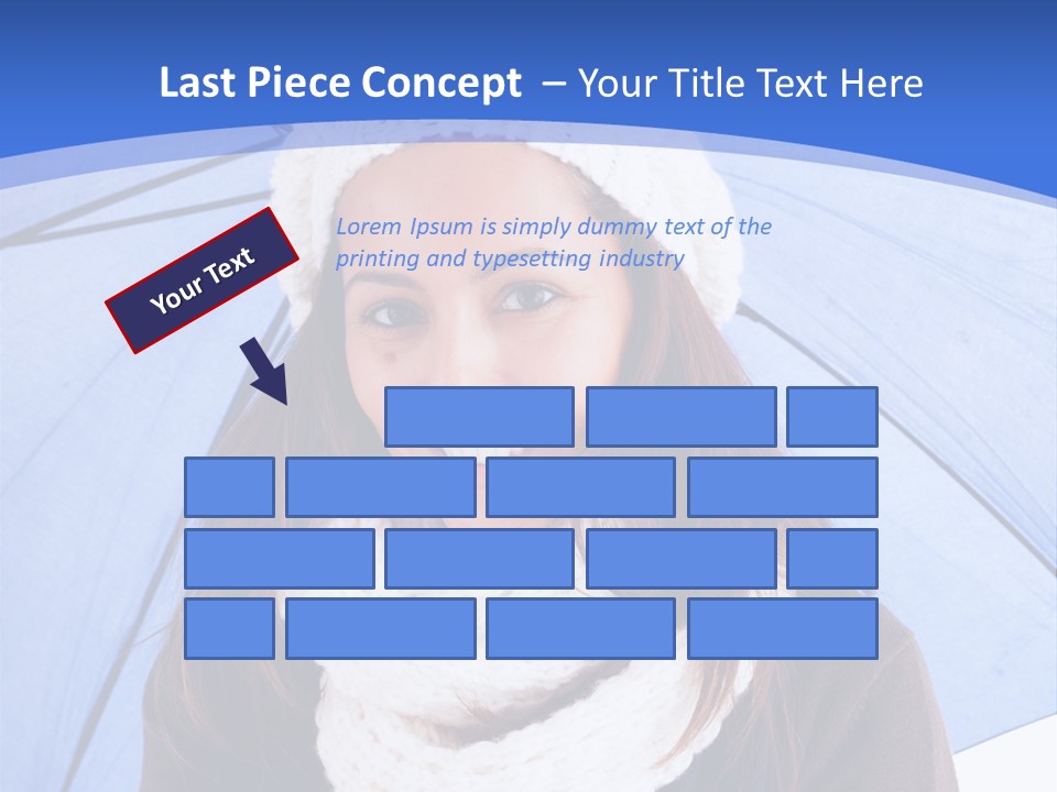 Cheerful Caucasian Hat PowerPoint Template