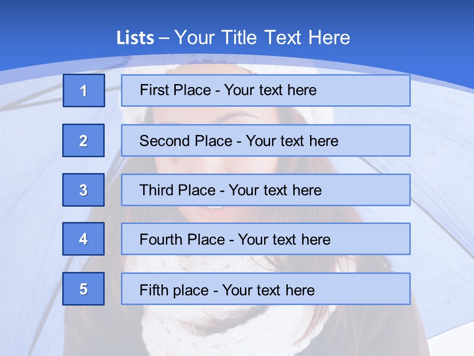 Cheerful Caucasian Hat PowerPoint Template