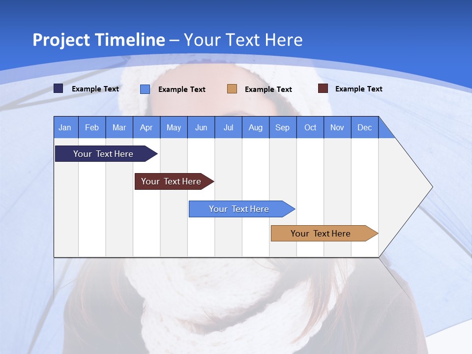 Cheerful Caucasian Hat PowerPoint Template