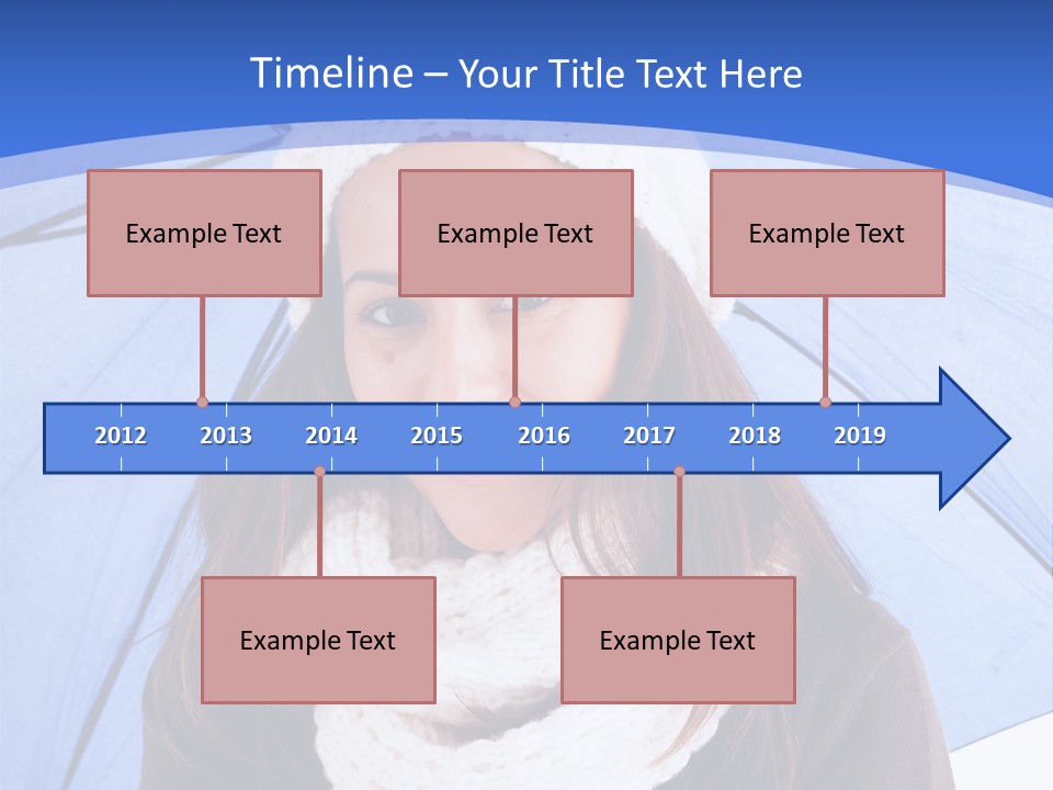 Cheerful Caucasian Hat PowerPoint Template