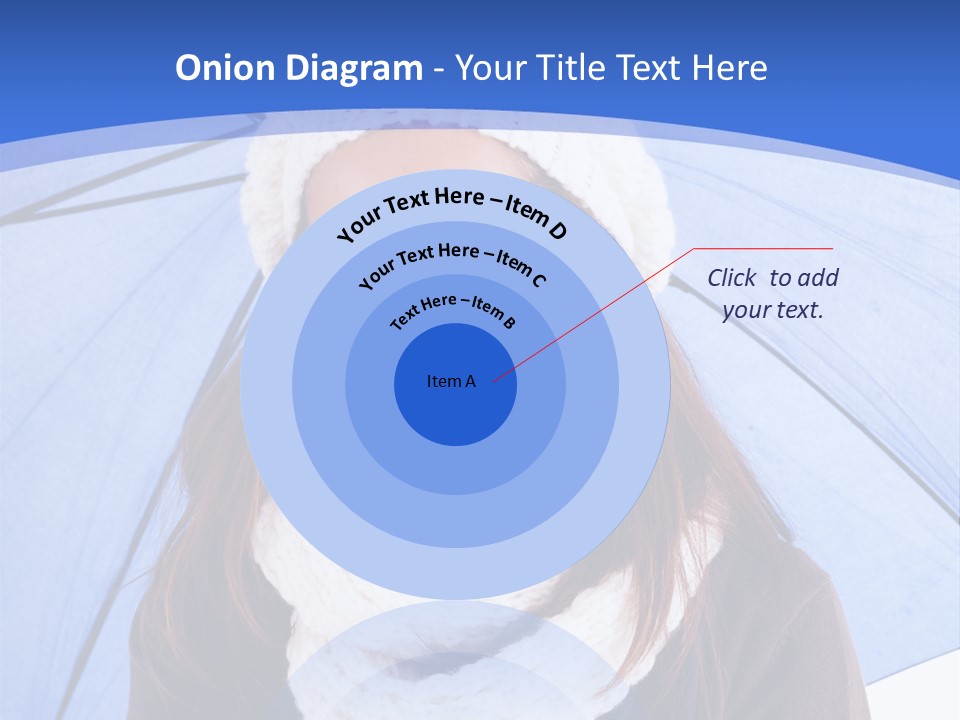 Cheerful Caucasian Hat PowerPoint Template