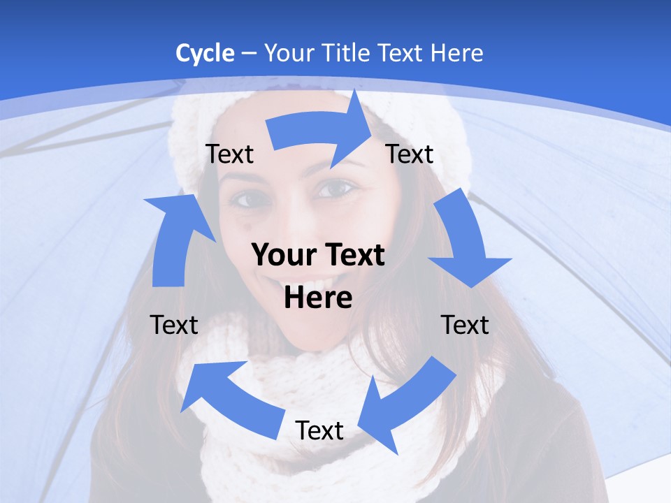 Cheerful Caucasian Hat PowerPoint Template