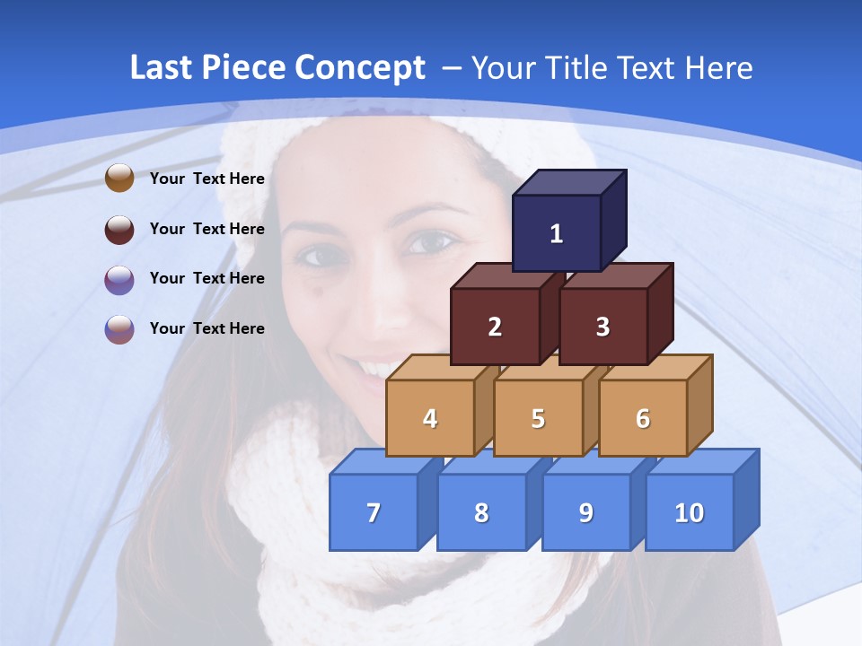 Cheerful Caucasian Hat PowerPoint Template