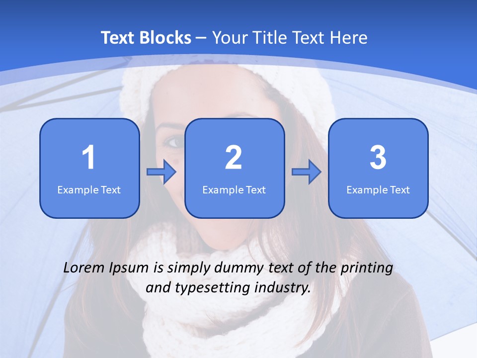 Cheerful Caucasian Hat PowerPoint Template