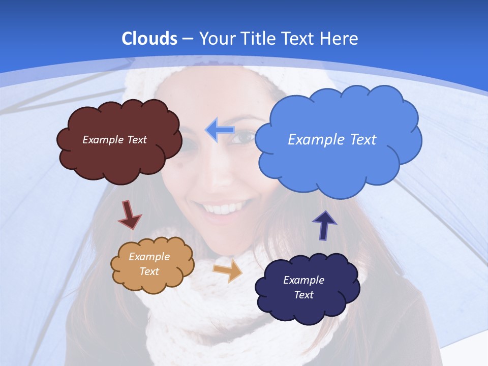 Cheerful Caucasian Hat PowerPoint Template