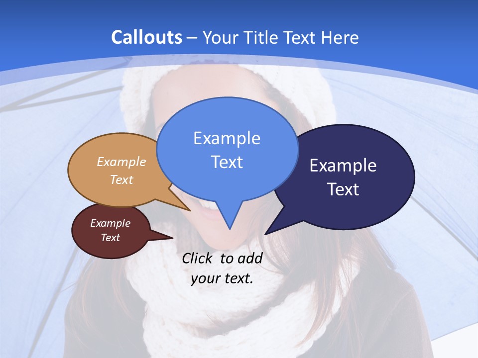 Cheerful Caucasian Hat PowerPoint Template