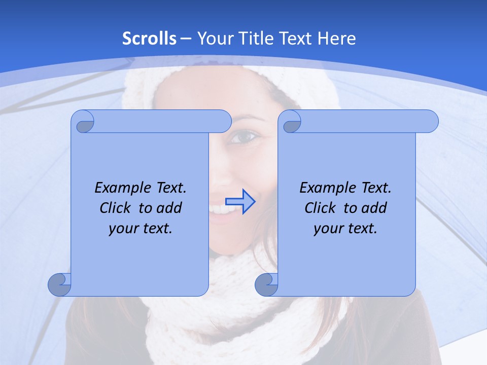Cheerful Caucasian Hat PowerPoint Template