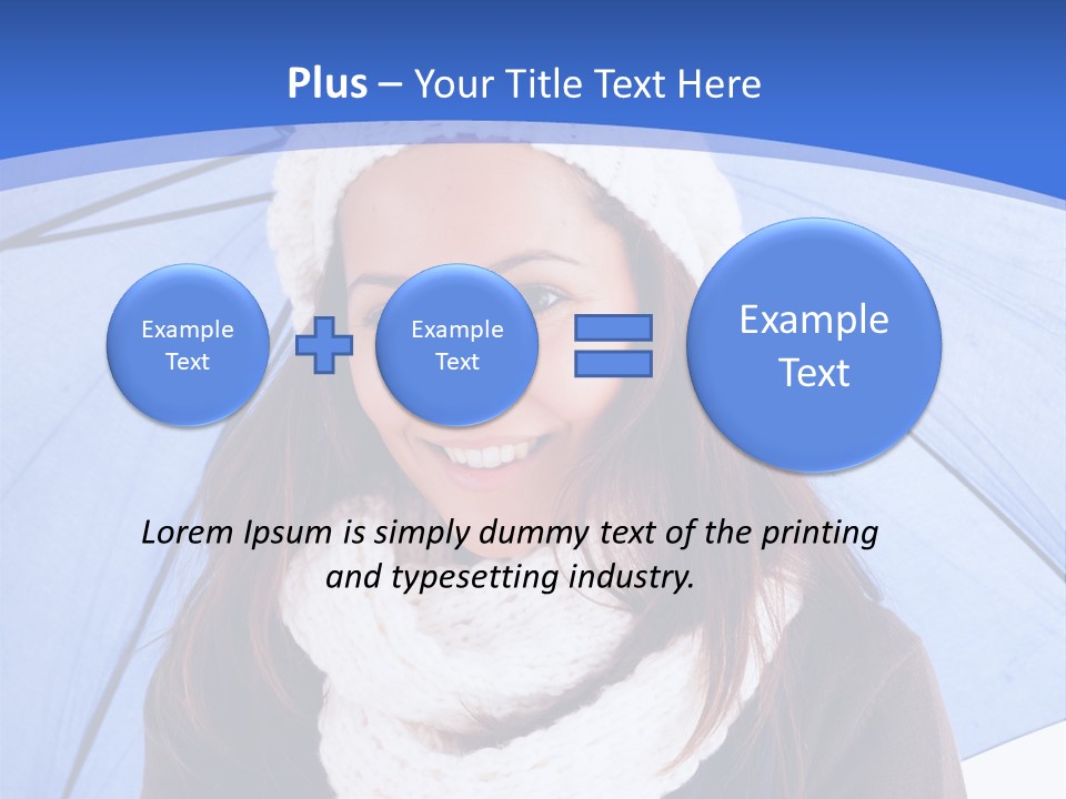 Cheerful Caucasian Hat PowerPoint Template