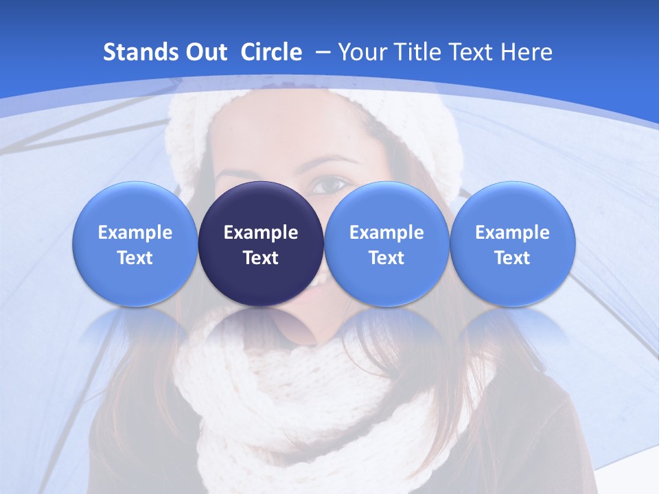 Cheerful Caucasian Hat PowerPoint Template
