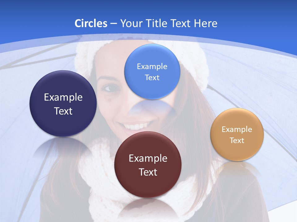 Cheerful Caucasian Hat PowerPoint Template