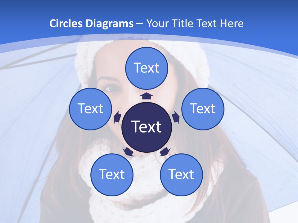 Cheerful Caucasian Hat PowerPoint Template