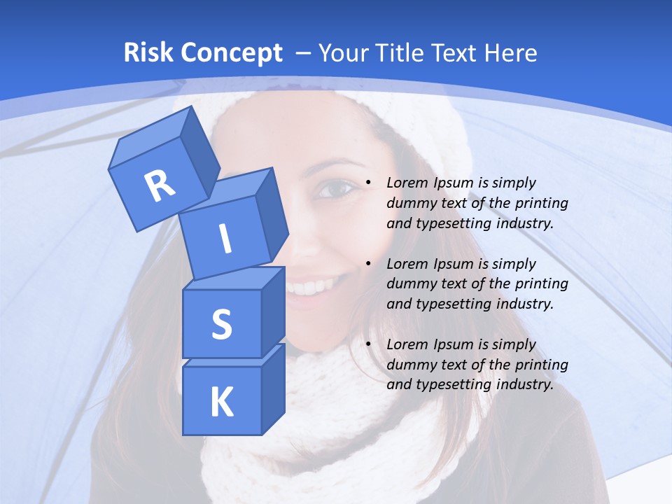 Cheerful Caucasian Hat PowerPoint Template