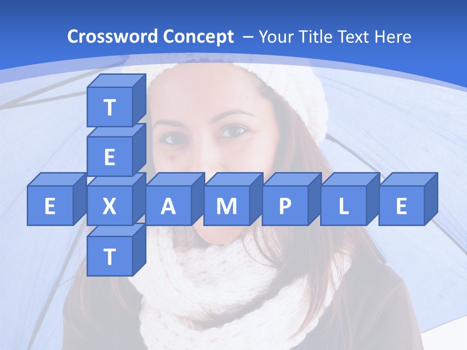 Cheerful Caucasian Hat PowerPoint Template