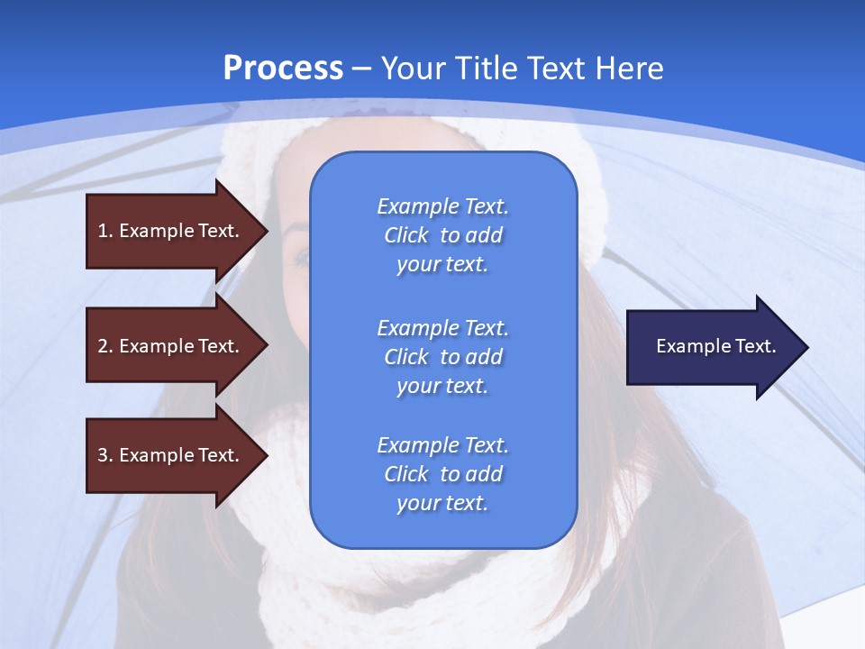 Cheerful Caucasian Hat PowerPoint Template