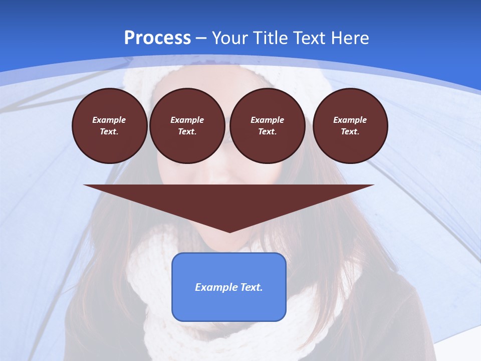 Cheerful Caucasian Hat PowerPoint Template