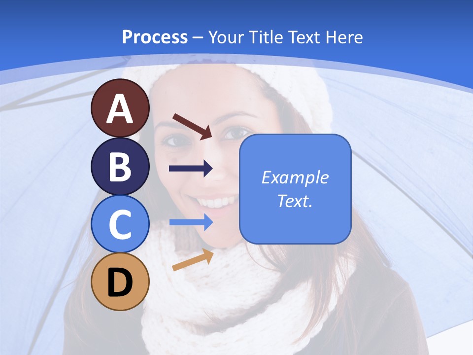 Cheerful Caucasian Hat PowerPoint Template