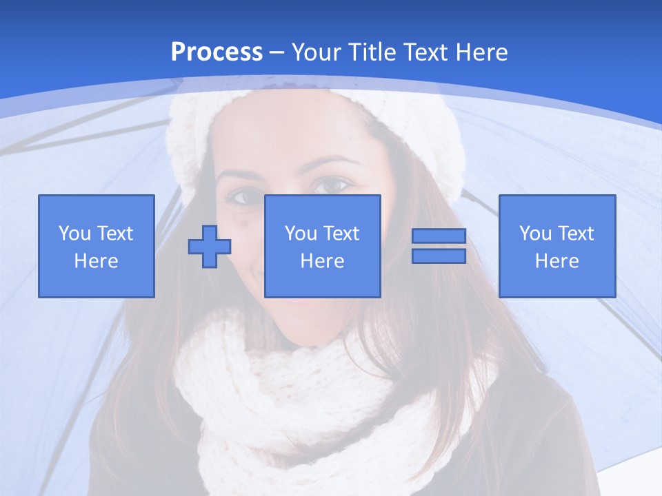 Cheerful Caucasian Hat PowerPoint Template